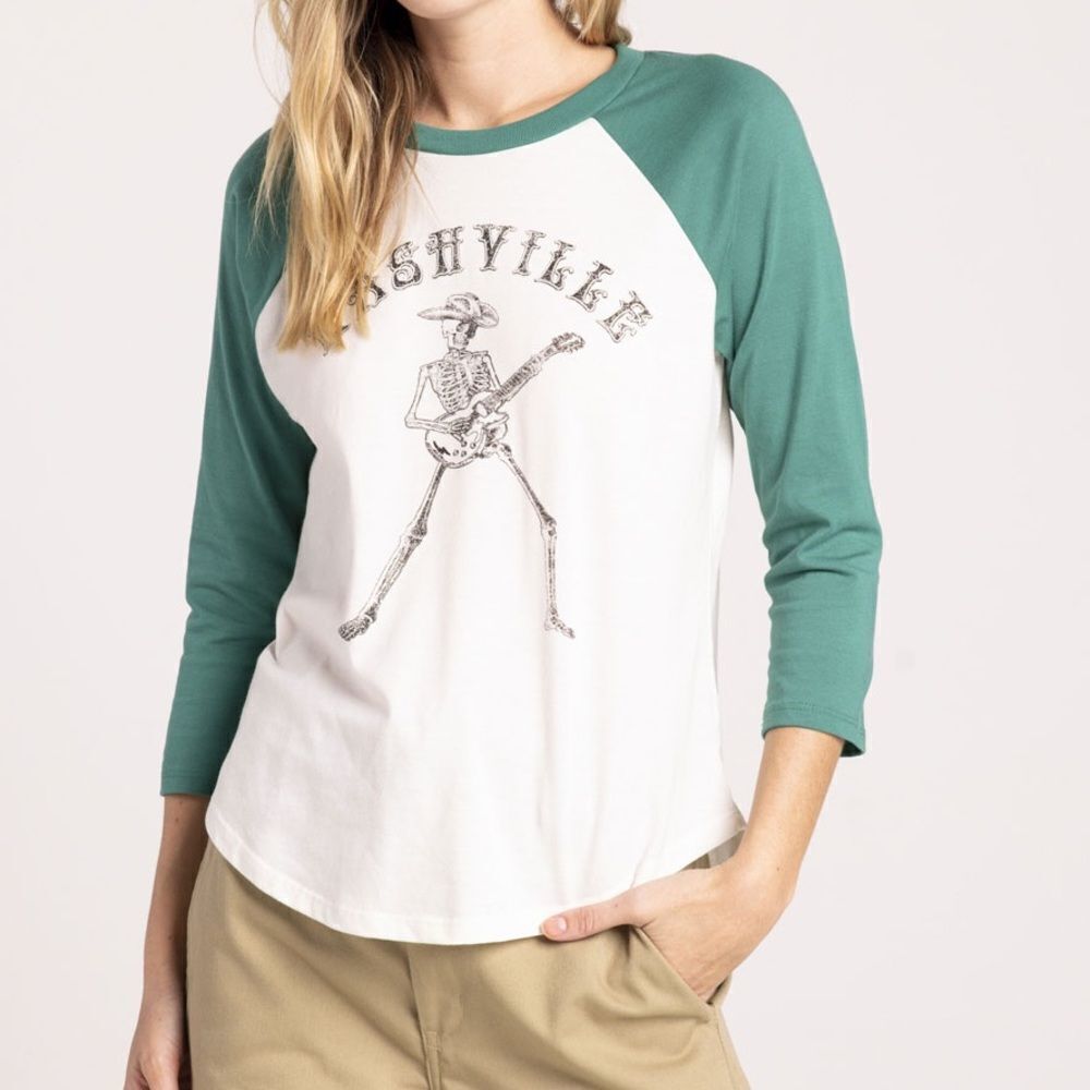 Nashville Skeleton Raglan Tee